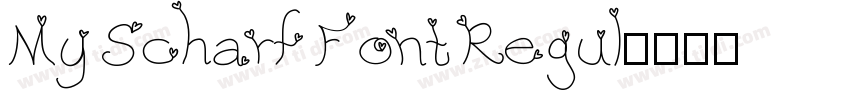 My Scharf Font Regul字体转换